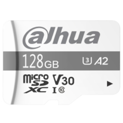 Memoria Micro SD DAHUA 128GB  Velocidad Lectura-Escritura 100/60MB para Videovigilancia UHS-I C10/ U3/V30/A2