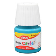 Pintura Cartel Vinci 25 ml Azul Turquesa #65 Caja c/10 piezas