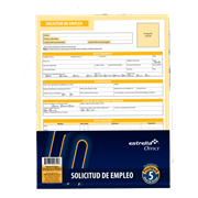 Block Solicitud de empleo 40 Hojas