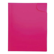 Folder OXFORD Plástico 4 Bolsas Internas Color Rosa C/25 Piezas