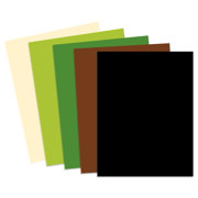 Papel Cortado Eurocolors Carta Colores Arcoiris Terra Paquete C/100