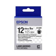 Cinta Epson Labelworks Negro/Transpatente 12mm