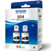 Tinta Epson T504 Pack 2 Pzas Color Negro