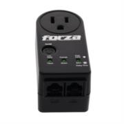 Protector de Voltaje Forza FVP-1201N 900J/1800W  Capacidad de Protección y Temporizador Giro de 350° Negro