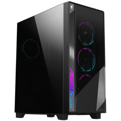 Gabinete Gamer Gigabyte Aorus C500 Glass Media Torre ITX mATX ATX EATX 4xFan ARGB Cristal Templado Negro