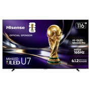 Televisor Hisense Mini LED 115 pulgadas 4K/UHD 116U7SG con Google TV con AI Smooth Motion