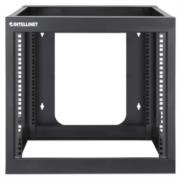 Rack Intellinet Abierto 19" para Montaje en Pared 4 Postes 9U Ensamblado Color Negro