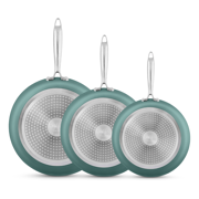 Paquete Jade Cook Sofia Metallic de 3 Sartenes Verdes