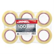 Cinta Janel 155 Empaque Transparente 48mmx50m Paquete C/6 Pzas