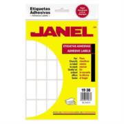 Etiquetas Adhesivas Janel Clásicas Escolar No. 23 19x38mm Sobre C/630