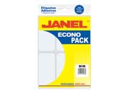 ETIQUETA JANEL ESCOLAR BLANCA 50X100 ECONOPACK