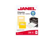 ETIQUETA JANEL LASER 1.3 X 4.5 CM C/2000