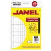 ETIQUETA JANEL ESCOLAR BLANCA 8X20 C/2 520