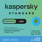 Licencia Antivirus ESD Kaspersky Standard 1 Año 3 Dispositivos