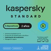 Licencia Antivirus ESD Kaspersky Standard 2 Años 3 Dispositivos