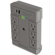 Multicontacto Koblenz Supresor de Picos 2000 Joules 6 Contactos Giratorios 1 LED 1 Puertos USB A