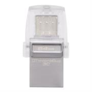 Memoria USB Kingston DataTraveler MicroDuo 3C 64 GB Tipo C 3.0/3.1 Color Gris