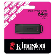Memoria USB Kingston DataTraveler Exodia 64GB USB-A 3.0 Negro