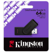 DTXS/64GB	Memoria USB Kingston DTXS/64GB 64GB USB-A 3.0 Negro
