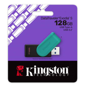 Memoria USB Kingston Exodia S 128GB USB-A 3.0 Negro/Turquesa