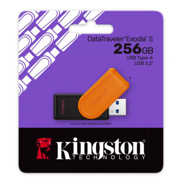 Memoria USB Kingston DTXS/256GB 256GB USB-A 3.2 Negro/Naranja