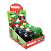 Sacapuntas doble orificio + borrador caja c/6 piezas Selección Mexicana