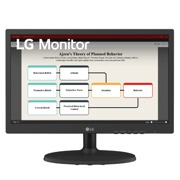 Monitor LG 18.5 pulgadas TN 1366x768 75Hz vga hdmi DP 3 yrs garantia