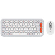 Teclado y Mouse Logitech Pop Icon Blanco