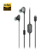 Accesorios Lenovo Auriculares Lenovo Legion E510 Gaming In-Ear RGB USB Tipo C Color Gris
