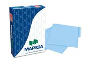 FOLDERS MAPASA AZUL OFICIO C/100