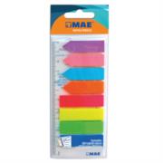 Banderitas MAE 8 colores (4 tipo flecha y 4 tipo rectangulo). 25 cada color