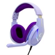 Diadema Vortred Axolotl Gamer Alámbrica RGB 3.5mm Color Morado