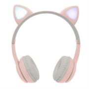 Diadema Perfect Choice Catto Inalámbrica con Luz para Niños Color Rosa