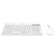 Kit Perfect Choice Teclado+Ratón 2.4Ghz+Bluetooth Recargable USB-C/USB-A Zebrary Blanco