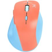 Mouse Inalámbrico Perfect Choice Thumb Ergonómico Clic Silencioso Ajustable 800-1600dpi Color Azul-Coral
