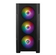 Gabinete MSI MAG FORGE M100A Midi-Tower Micro-ATX/Mini-ITX USB 2.0/3.0 sin Fuente 4 Ventiladores Instalados Negro