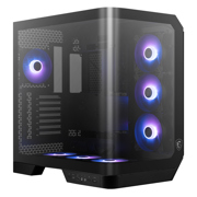 Gabinete MSI MAG PANO 120R PZ Negro Vidrio templado panoramico 4 Micro-ATX/Mini-ITX sin Fuente 1 Ventilador