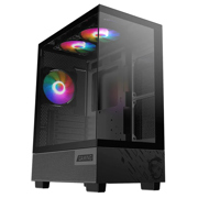 Gabinete Gamer MSI MAG PANO M110A Micro-ATX Panorámico Malla de Flujo de Aire Negro