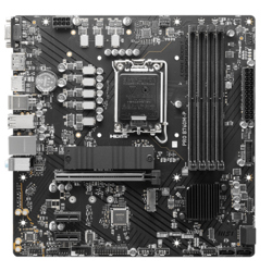 Tarjeta Madre MSI PRO B760M-P 4xDDR5 256GB 6800Mhz PCIe 4.0 M.2 DP HDMI D-Sub S 1700 12th 13th 14th Gen Intel mATX