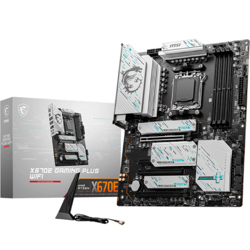 Tarjeta Madre MSI X670E GAMING PLUS WIFI 4xDDR5 256GB 7800Mhz PCIe 5.0 M.2 HDMI DP S AM5 8000 Series Ryzen ATX Wi-Fi 6E