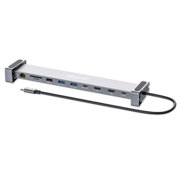 Docking USB-C Manhattan 10 ptos con MST 2xHDMI 3xUSB-A USB-C USB-C PD RJ45 SD-micro SD