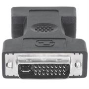 Adaptador Manhattan DVI-A&D HD15H 29M Color Negro