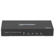 Adaptador Manhattan Video Splitter HDMI 4k a 60Hz 4 Puertos Color Negro