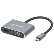 Docking Manhattan USB-C 4 Puertos HDMI/VGA USB-A/USB-C