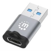 Adaptador USB-C V3.2 Gen1 AM-CH 5Gbps 3A Aluminio Gris Espacial/Negro