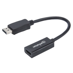 Adaptador Manhattan DisplayPort M a HDMI H Cable 15cm 1080P
