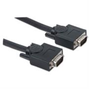 Cable Manhattan HD15 M-M para Monitor SVGA 7.5m Color Negro