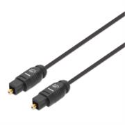 Cable Manhattan Audio Digital Óptico Toslink M-M 3m Color Negro