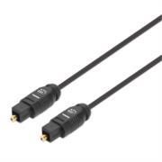 Cable Manhattan Audio Digital Óptico Toslink M-M 5m Color Negro