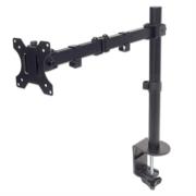 Soporte Monitor Manhattan 13" a 32" Escritorio Brazos Doble Articulación Color Negro